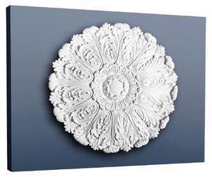 Orac R27 Luxxus Rosone da soffitto Profilo decorativo Rosone da parete in stucco Elemento decorativo classico Bianco Alta qualità | 75 Cm Diametro