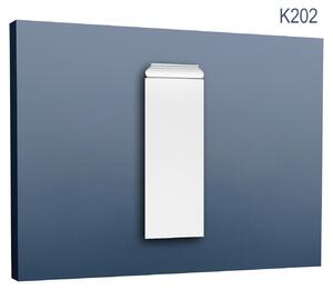 Orac Decor K202 Luxxus Stucco Pilastro Elemento decorativo in schiuma rigida leggera e stabile Bianco | 54 Cm