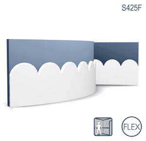 Orac Decor S425F: listello a parete, modanatura flessibile, listello angolare, lunghezza 2 metri