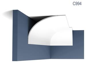 Orac Decor C994: Angolo decorativo, listello per soffitto, elemento angolare, modanatura, listello decorativo, lunghezza 2 metri