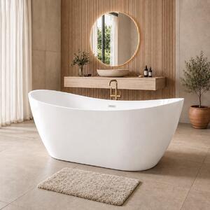 Badplaats Vasca da Bagno Alegre 170 x 78 x 68 cm – Vasca Freestanding – Bianco Lucido