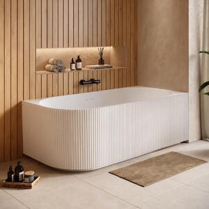Badplaats Vasca da Bagno Havana 170 x 80 x 58 cm – Vasca Angolare – Bianco Lucido – Sinistra
