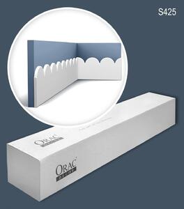 Orac Decor S425-box, listelli murali a motivo a conchiglia, confezione da 9 listelli, lunghezza totale 18 metri