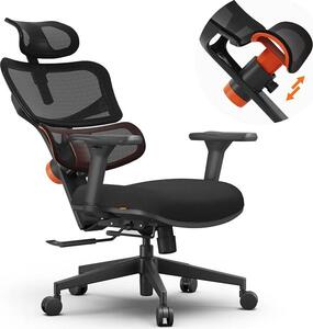 Sedia da ufficio, Supporto lombare ergonomico, Schienale regolabile, NEUTRO NT001
