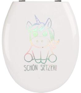 EinhornLiebe - Adesivi per copriwater - BELLEZZA DA POSIZIONARE (25x8 cm) Adesivi decorativi per copriwater
