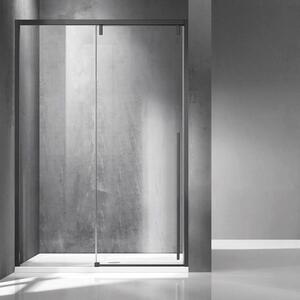 Porta doccia 120cm scorrevole colore acciaio grigio spazzolato | KSA4000G - KAMALU