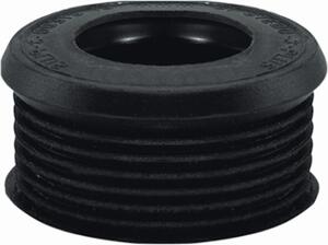 STEDO - Raccordo per scarico WC, diametro 55 mm, per cassetta scarico, colore nero