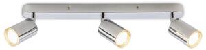 BRILONER - Lampada a soffitto orientabile, grado di protezione IP44, attacco GU10, potenza massima 9W, finitura cromata, diametro 47,5 cm