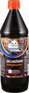 Robbyrob Accendino liquido per barbecue da 1 litro per bricchette e carbonella per barbecue
