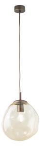 Brilagi - Sospensione a cavo VULCANO 1xE27/15W/230V marrone/beige fumato