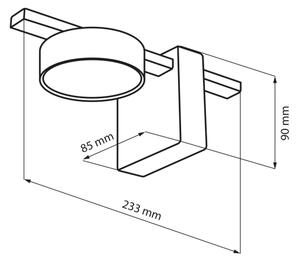 Applique a LED JOY 1xGX53/6W/230V nero