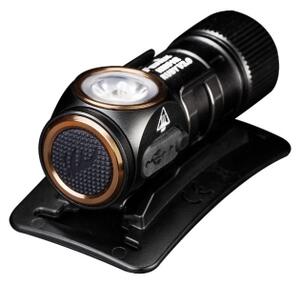 Fenix HM51RV30 - Lampada frontale a LED ricaricabile con dimmer, USB, batteria 950mAh, IP68, 860 lm, 125 h, arancione