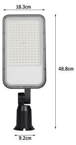 Brilagi-LED Lampione da esterno con snodo. URBANLIGHT LED/100W/230V nero IP65