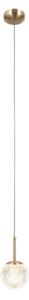 ITALUX PND-40827-1-HBR-CL - Lampada a sospensione su cavo PADRI 1xG9/5W/230V dorata