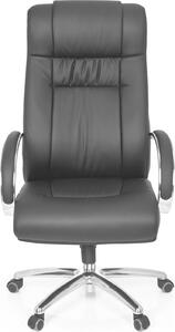 Hjh OFFICE XXL sedia girevole XXL G 600 sedia da ufficio imbottita fino a 150 kg di portata con braccioli in Pelle finta per ufficio, casa