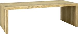 Tavolino HAKU in rovere - impiallacciatura in vero legno, pannello alveolare, L/A/P: 120x40x60 cm