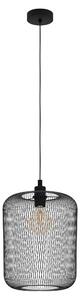 Lampadario Industrial Wrington 1 Luce Acciaio Nero