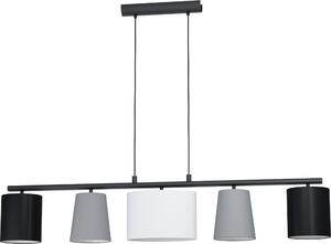 Pendente in tessuto Eglo Almeida 1, nero
