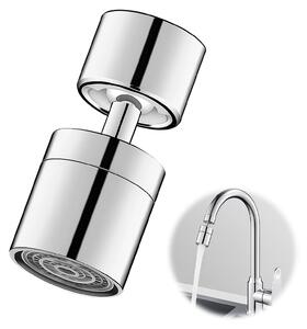 Aeratore per rubinetto cucina - Girevole a 360 gradi - Adattatore M22 M24 - Acciaio inossidabile - Risparmio idrico