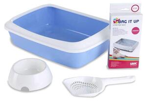 Savic Lettiera per gattini Iriz starter set blu/bianco