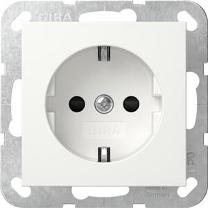 Presa Gira SCHUKO SP senza cornice, sistema SRK 55, bianco puro 438303