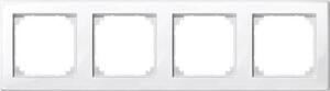 Merten cornice a 4 ingressi M-Smart bianco polare lucido 478419 (478419)