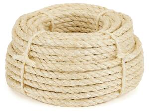 Corda in sisal, naturale, 10 mm x 20 m, ideale per tiragraffi, riparazioni e altri usi