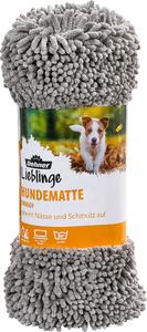 Dehner Lieblinge tappetino per cani Snuggy, circa 76 x 53 cm, poliestere, grigio