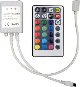 V-TAC VT-2428 Controller per strisce LED color change 3IN1+RGB 12V/24V con telecomando IR 28 tasti - SKU 2899