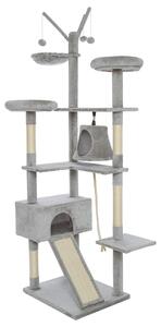 Albero per graffiare Meerveil, modello XXL, per gatti di grandi dimensioni, altezza 210 cm. Albero per graffiare stabile, con ampia base
