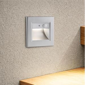 Brilagi - Segnapasso a LED con sensore STEP LIGHT LED/1,5W/230V IP44 argento