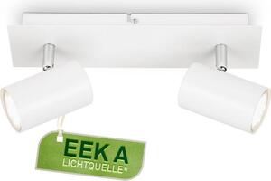 Briloner Isil A Lampada da soffitto a LED, CEE A sorgente luminosa*, orientabile, lampadina sostituibile, bianco, 29 x 8 x 12,3 cm