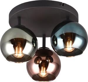 Lampada da soffitto Reality Sheldon E14 a 3 luci, ⌀33 cm, multicolore