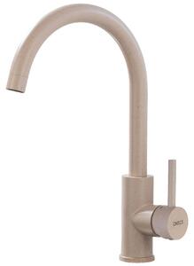 Rubinetto cucina lavello - Girevole 360° - Ottone cromato - Colore grano