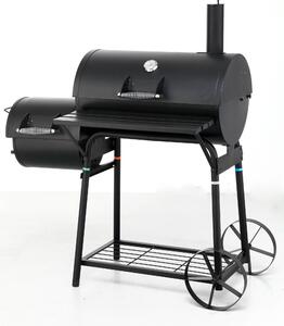 Barbecue a carbonella tepro Biloxi, superficie di cottura: circa 58 x 40 cm, con camera di combustione laterale
