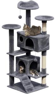Avalo Tiragraffi Per Gatti Con 7 Livelli - 137x50x50 CM - Grigio Scuro - Tiragraffi Per Gatti Grandi