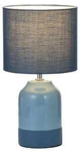Lampada da tavolo Paulmann Sandy Glow, modello E14, potenza massima 20W, colore crema, finitura blu