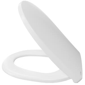 LUVETT® Sedile WC con chiusura ammortizzata C100 ovale universale Copriwater bianco