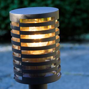 Lampada da esterno a parete Brilliant Venlo, 50 cm, attacco E27, grado di protezione IP44, colore nero opaco, modello 96425/76