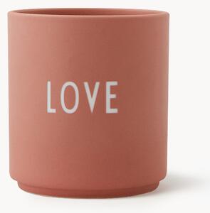 Tazza senza manico di design con scritta Favourite LOVE