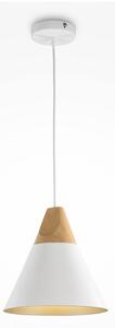 Maytoni P359-PL-01-W -Lampadario a sospensione con filo BICONES 1xE27/60W/230V diametro 22cm bianco/beige