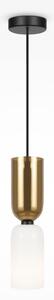 Maytoni MOD177PL-01G - Lampadario a sospensione con filo MEMORY 1xE14/40W/230V oro/bianco