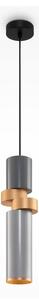 Maytoni MOD303PL-01CFL2 - Lampadario a sospensione con filo PALETTE 1xGU10/40W/230V grigio/oro
