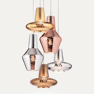 AILATI Lampada a sospensione Romeo 130 cm oro rosé