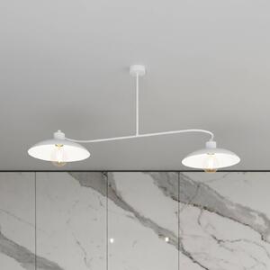 EMIBIG LIGHTING Plafoniera Foster, a 2 luci, 100 cm, bianco, metallo, E27