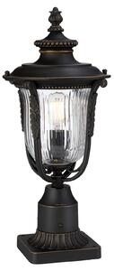 Elstead Lampioncino Luverne con vetro scanalato