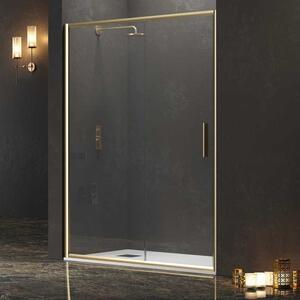 Porta doccia nicchia 100 cm profilo oro spazzolato | KEF4000 - KAMALU