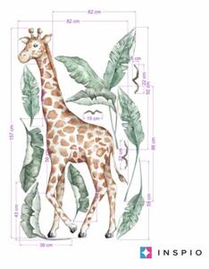 Adesivi in tessuto - Giraffa del mondo SAFARI