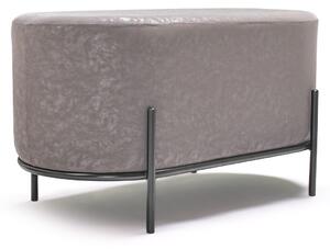 LIPSIA LETHERETTE - Pouf ovale in letherette