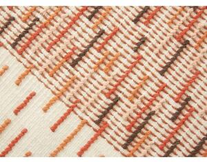 Tappeto Backstitch Arancione Marrone Geometrico 200x300 cm